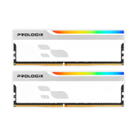 Модуль пам`ятi DDR4 2x16GB/3600 Prologix Onyx White RGB (PRO32GB3600YWR4K)