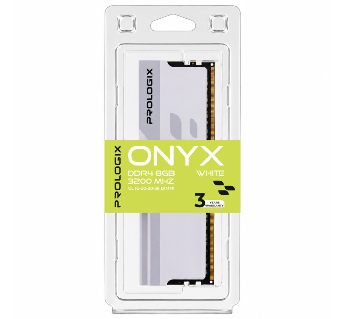 Prologix Модуль пам`ятi DDR4 8GB/3200 Prologix Onyx White (PRO8GB3200YW4)