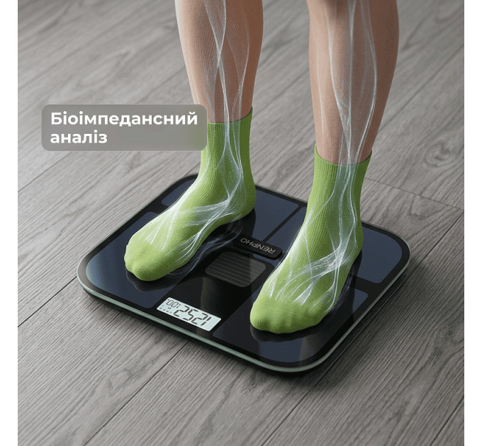 RENPHO Ваги підлогові RENPHO Elis Solar 2 Smart Body Scale Black (R-A020-BK)