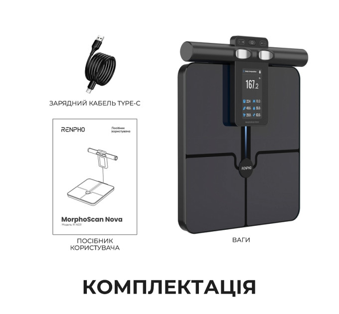 RENPHO Ваги підлогові RENPHO MorphoScan Nova Body Composition Scale (R-MSC04)