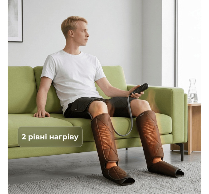 RENPHO Компресійний масажер для ніг RENPHO Foot Calf and Thigh Air Massager Black (RP-ALM079H-BK)