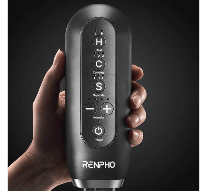 RENPHO Компресійний масажер для ніг RENPHO Foot Calf and Thigh Air Massager Black (RP-ALM079H-BK)