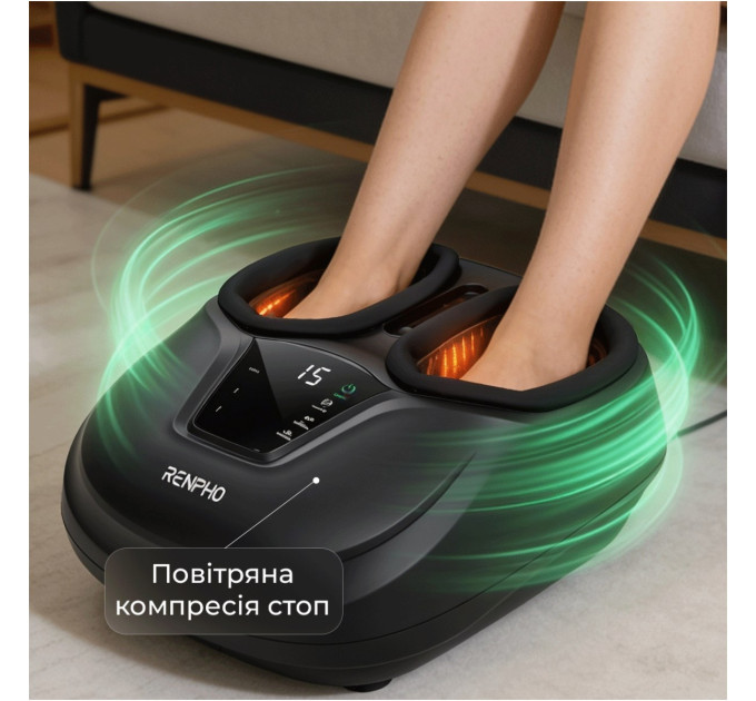 RENPHO Масажер для ніг RENPHO Shiatsu Compact Black (RP-FM058R-BK)