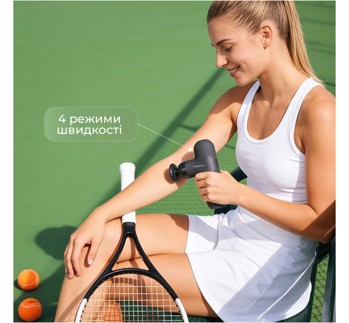 RENPHO Перкусійний масажер RENPHO Mini Thermal Grey (R-WMG10-GY)