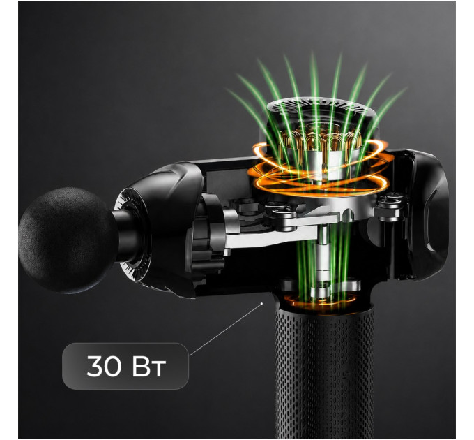RENPHO Перкусійний масажер RENPHO Power Thermacool Massage Gun (R-C001SH-BK)