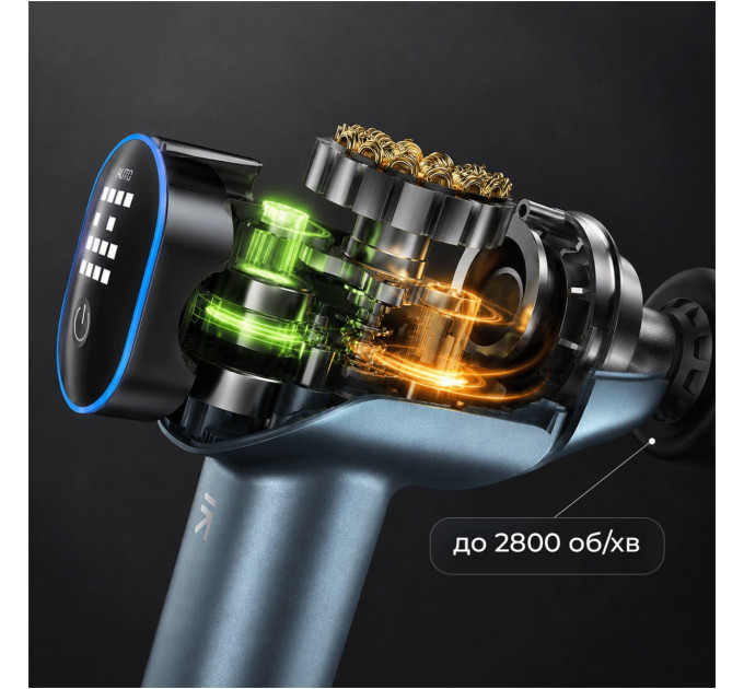 RENPHO Перкусійний масажер RENPHO Reach 2 Thermacool (R-WMG02-CY)