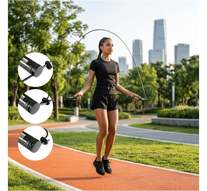 RENPHO Розумна скакалка RENPHO Jump Black (R-Q008-BK)