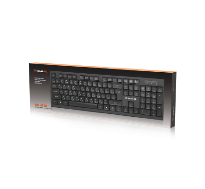 REAL-EL Клавіатура REAL-EL RK-510 USB Black (EL123100053)
