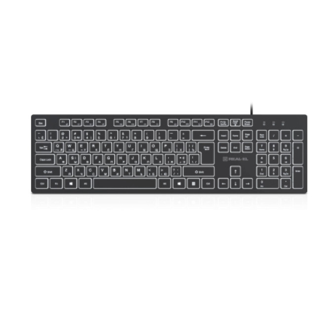 REAL-EL Клавіатура REAL-EL RK-7050 USB Black (EL123100054)