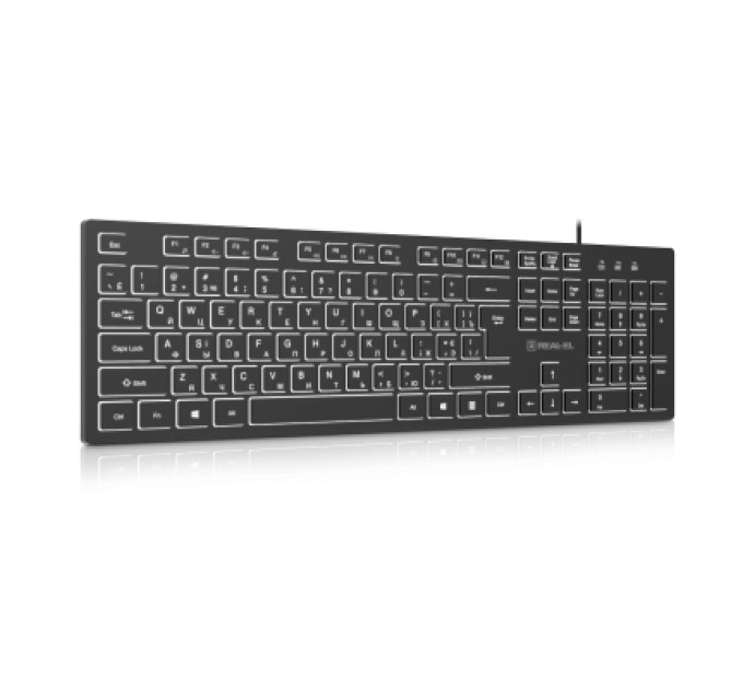 REAL-EL Клавіатура REAL-EL RK-7050 USB Black (EL123100054)