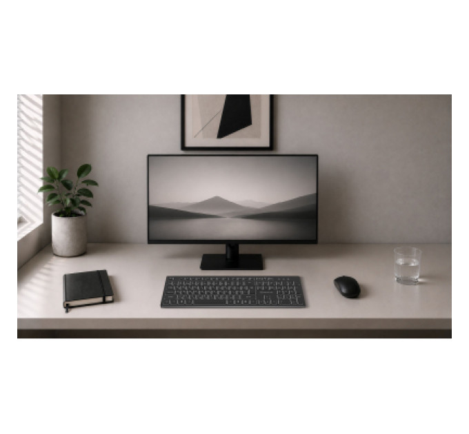 REAL-EL Клавіатура REAL-EL RK-725W Wireless/Bluetooth Black (EL123100061)