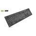 REAL-EL Клавіатура REAL-EL RK-725W Wireless/Bluetooth Black (EL123100061)