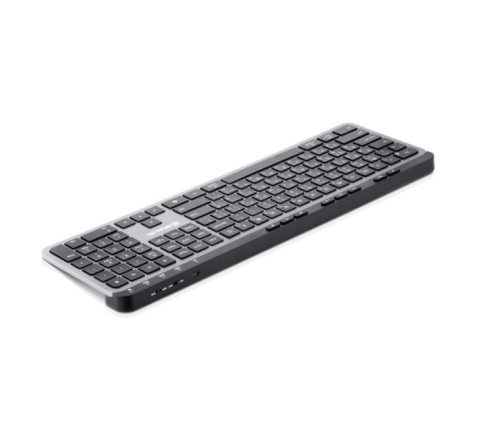 REAL-EL Клавіатура REAL-EL RK-737W Wireless/Bluetooth Black/Grey (EL123100060)
