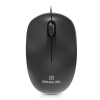 Мишка REAL-EL RM-206 USB Black (EL123200061)