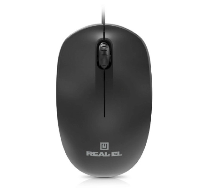 REAL-EL Мишка REAL-EL RM-206 USB Black (EL123200061)
