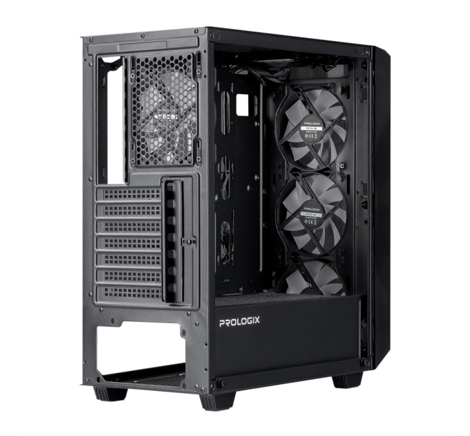 Prologix Корпус Prologix E120 Tempered Glass&Mesh Black
