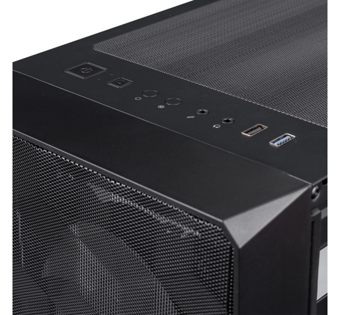 Prologix Корпус Prologix E120 Tempered Glass&Mesh Black