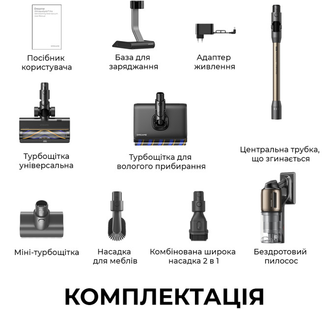 Dreame Акумуляторний миючий пилосос Dreame Z30 AquaCycle Pro (VZV37C)