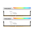 Prologix Модуль пам'яті для комп'ютера DDR5 32GB (2x16GB) 5600 MHz Onyx White RGB Prologix (PRO32GB5600YWR5K)