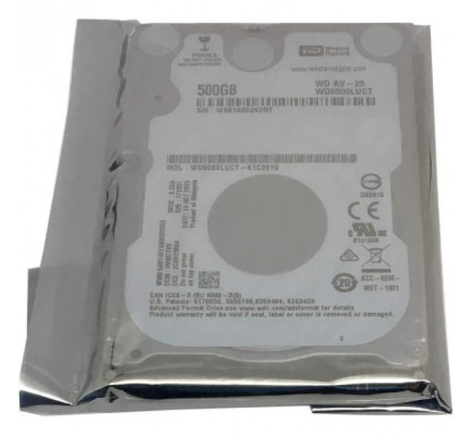 Жорсткий диск для ноутбука 2.5" 500GB WD (# WD5000LUCT #)