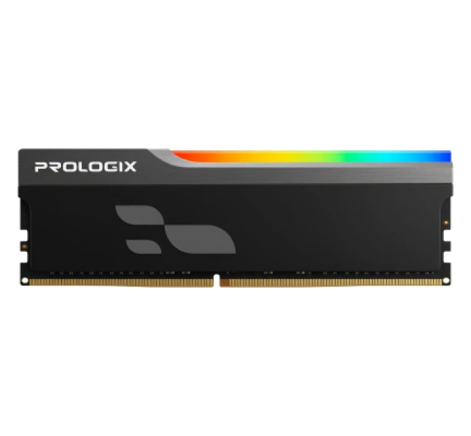 Prologix Модуль пам'яті для комп'ютера DDR4 16GB 3200 MHz Onyx Black RGB Prologix (PRO16GB3200YBR4)