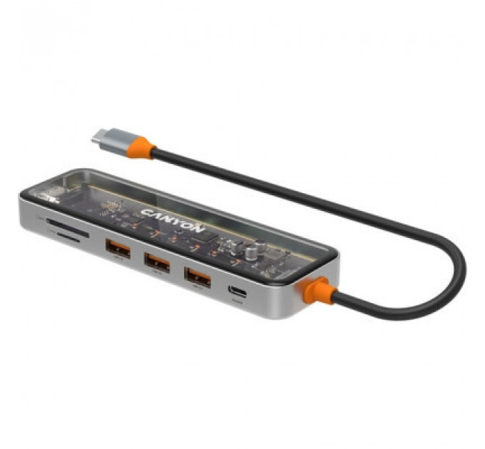 Порт-реплікатор Canyon Docking Station DS-13 4k 7-in-1 USB-C (CNS-TDS13)