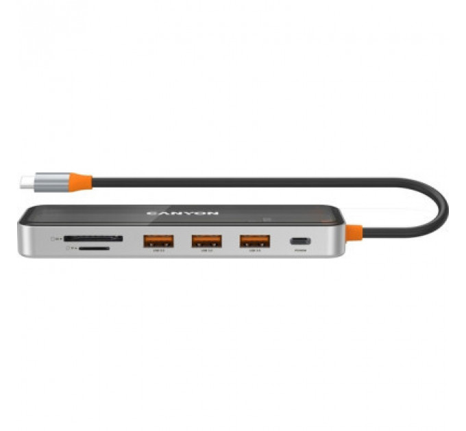 Порт-реплікатор Canyon Docking Station DS-13 4k 7-in-1 USB-C (CNS-TDS13)