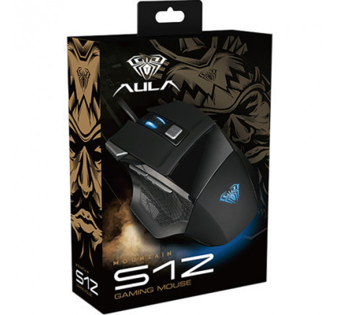 Мишка Aula S12 USB Black (S12)