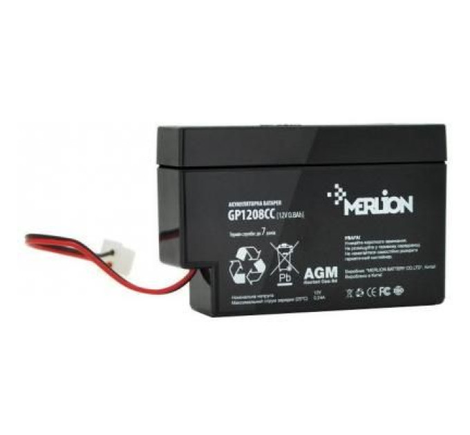 Merlion Батарея до ДБЖ Merlion 12V-0.8Ah (GP1208СС)