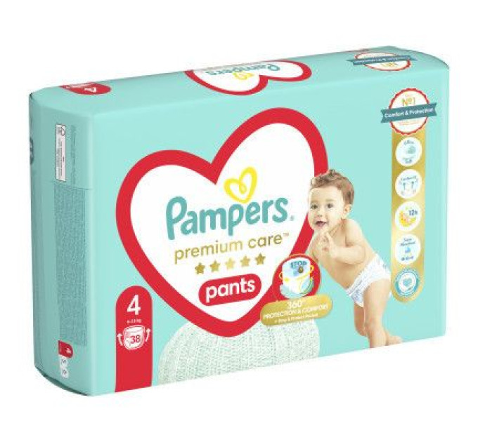 Pampers Підгузки Pampers Premium Care Pants Maxi Розмір 4 (9-15 кг) 38 шт (8001090759832)