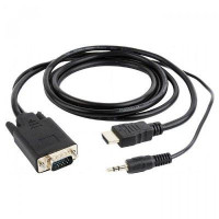Перетворювач цифрового HDMI сигналу в VGA відео 5.0 m Cablexpert A-HDMI-VGA-03-5M