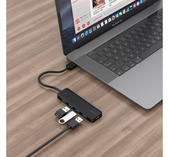 Gembird Хаб Gembird UHB-U3P4P-02 на 4 порти USB 3.1