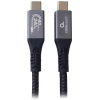 Кабель Cablexpert CCBP-USB4-CMCM240-1.5M, преміум якість, USB4, C-тато/C-тато, 1,5 м.