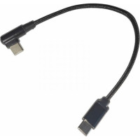 Кабель кутовий Cablexpert CC-USB2-CMCML-0.2M, USB 2.0 С-тато/С-тато, 0.2 м.