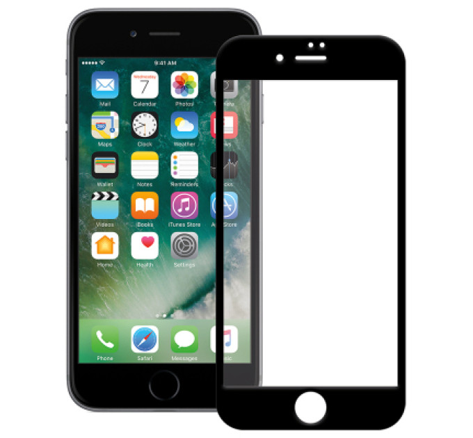 PowerPlant Скло захисне PowerPlant Full screen Apple iPhone 7/8, Black (GL606030)