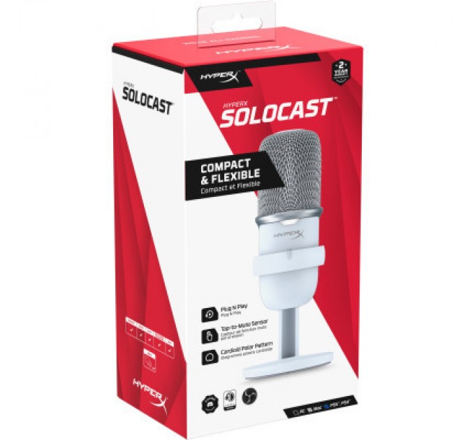 Мікрофон HyperX SoloCast White (519T2AA)