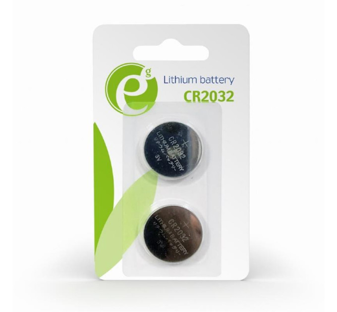 EnerGenie Батарейки літієві Energenie EG-BA-CR2032-01  (комплект 2 шт, блістер)