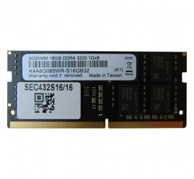 Модуль пам'яті для ноутбука SoDIMM DDR4 16GB 3200 MHz Samsung (SEC432S16/16)