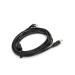 Ritar Кабель для принтера USB 2.0 AM/BM 3.0m 90° corner black Ritar (YT-AM/BM90°-3.0B)