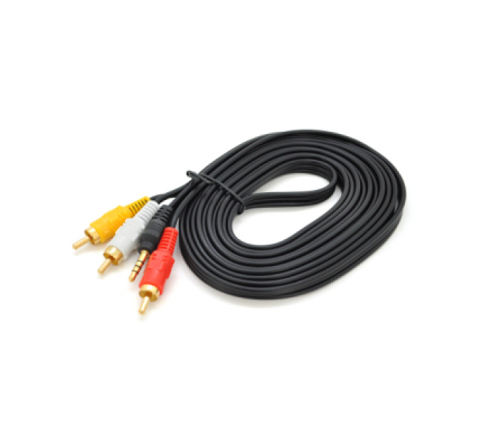 Voltronic Кабель мультимедійний 3.5mm M to 3xRCA M 3.0m black Voltronic (YT-3.5(M)1.5/3хRCA(M)-3.0)