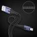 Essager Дата кабель USB 2.0 AM to USB-C 2.0m 3A LED black Essager (EXCT-XGA0G)