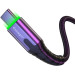 Essager Дата кабель USB 2.0 AM to USB-C 2.0m 3A LED black Essager (EXCT-XGA0G)