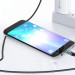 Essager Дата кабель USB 2.0 AM to USB-C 2.0m 3A LED black Essager (EXCT-XGA0G)