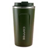 Термокружка Merlion MugCoffe 500 мл з відкидною кришкою, зелена (MugCoffe-500Green)