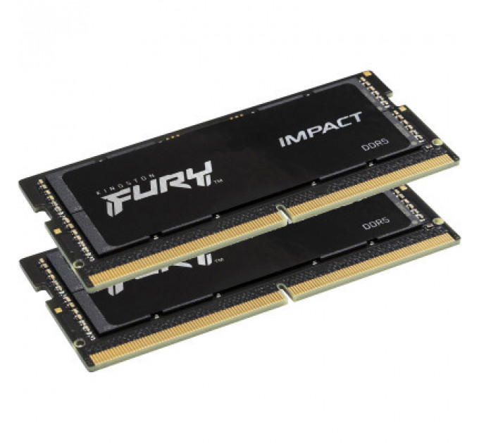 Модуль пам'яті для ноутбука SoDIMM DDR5 32GB (2x16GB) 6400 MHz Impact Kingston Fury (ex.HyperX) (KF564S38IBK2-32)