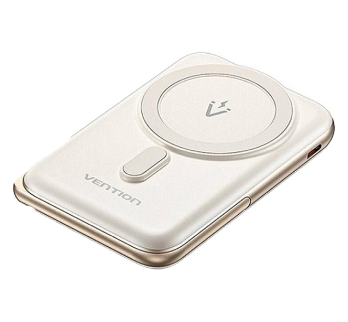Vention Батарея універсальна VENTION Magnetic Wireless 10000mAh 20W PD USB-C In/Out, QI-15W White (FHNW0)