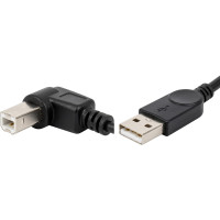 Кабель для принтера USB 2.0 AM/BM 1.0m 90 left Value (S0671)