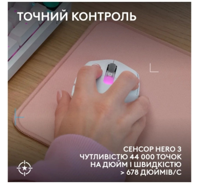 Logitech Мишка Logitech G305 X Superlight Wireless White (910-007747)