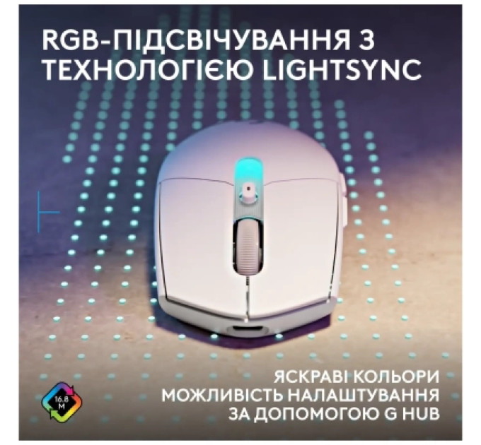 Logitech Мишка Logitech G305 X Superlight Wireless White (910-007747)