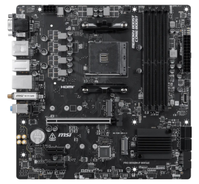 MSI Материнська плата MSI PRO B550M-P WIFI6E